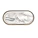 Produktbild Marmor Keramik Schmuckablage Ring Dish Ringhalter Display Vanity Organizer for Candles, Soap, Towel, Plant Organizer mit Golden Edged Hochzeit Valentinstag Housewarminggeschenk (Golden)