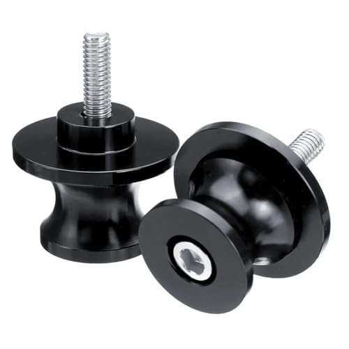 2 piezas 6mm diabolos moto basculante bobina de deslizadores tornillo, soportes de basculante trasero para basculante deslizante, aptos para moto deportiva, aleación de aluminio