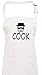 Grembiule da cucina, Breaking Bad White Cook, Chemistry Walter, culto, Misto cotone, bianco, 72 x 86 cm