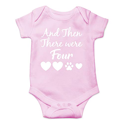 Image of CBTwear And Then There Were Four - Baby Clothes - Funny Newborn Bodysuit Outfits for Boys and Girls