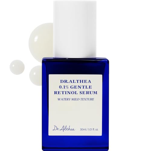 Dr.Althea Sérum Doux au Rétinol 0,1% | Aide à réduire rides et ridules | Soin coréen végan pour une utilisation quotidienne | Tous types de peau | 30 ml