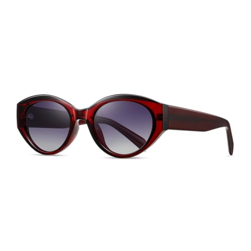 Lunettes de soleil polarisées pour femme œil de chat en TR90 et acétate protection UV400
