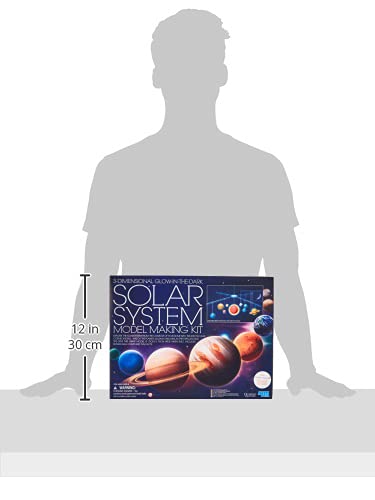 HCM Kinzel 4M Leucht-Sonnensystem Mobile Bastelset - Kreatives Wissenschaftsprojekt für Kinder - Perfekt für Klassenzimmer und Kinderzimmer - 42 x 60 cm