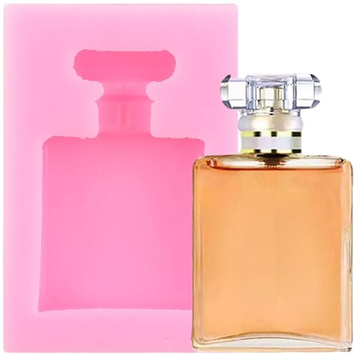 YIHUOMOLDS Makeup Perfume Bottle Silicone Fondant Molds For Cake Decorating Cupcake Topper Chocolate Candy Gum Paste Polymer Clay