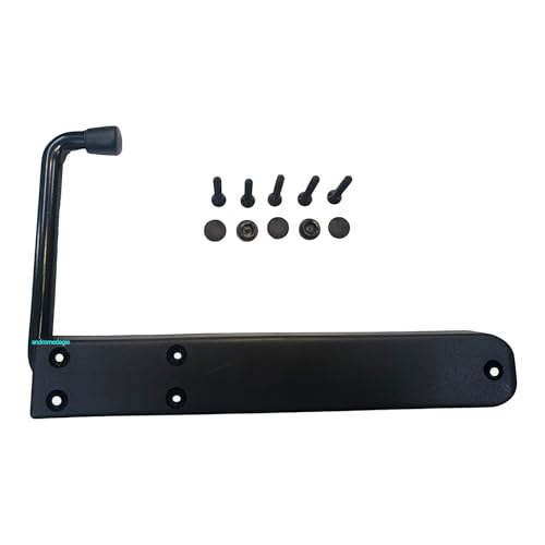 Arrêt persien piémont 1 pièce noir | Butoir universel ABS avec bras extensible | Ressort en acier inoxydable | Réversible droit/gauche | vis et bouchons...