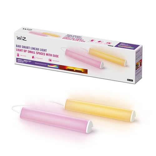 WiZ Connected Portable LED Light Bar - Flowing Multicolor LED Color-Changing Light Bar For Your Smart Home - Compatible with Alexa and Google Home Assistant - 1 Pack