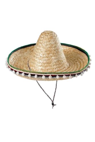 DISBACANAL Sombrero mejicano adulto 55cm - Beige