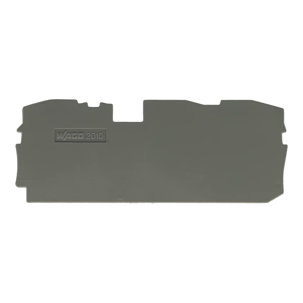WAGO 2010-1391 END PLATE, FOR 3 COND TB, GREY