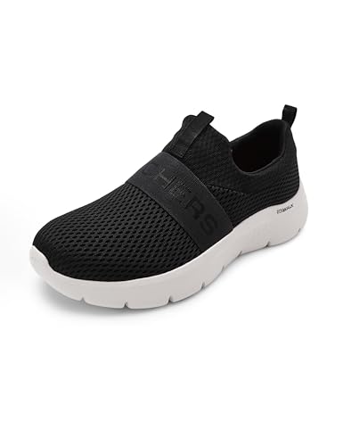 Skechers Men's Summits - New World Sneaker, Black/White, 13 W