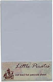 Cot/Cot Bed Flat Sheet 100% Ranforce Cotton Percale White