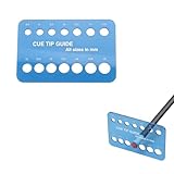 CROWN ME Billiard Cue Tip Measure Tool, Cue Tip Size Measure Tool