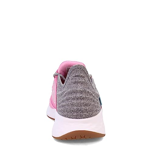 Image of New Balance Kid's Fresh Foam Roav V1 Lace-up Running Shoe Sneaker, Candy Pink /Light Aluminum, 4 Big Kid