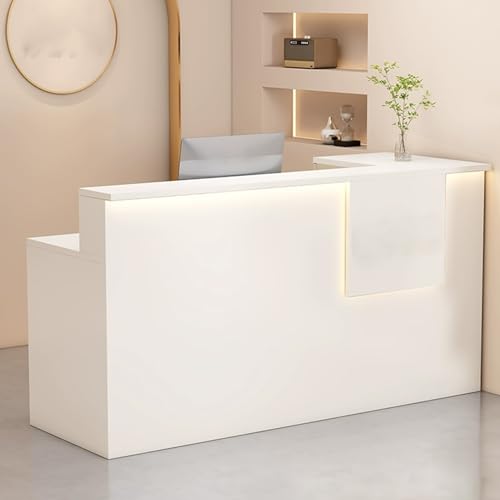 L-förmiger weißer Empfangstisch mit abschließbaren Schubladen, moderner Kassentisch für Einzelhandel und Büro, Stehtisch (120 x 120 cm) – perfekt für den geschäftlichen Gebrauch L-förmiger weißer Empfangstisch mit abschließbaren Schubladen, moderner Kassentisch für Einzelhandel und Büro, Stehtisch (120 x 120 cm) – perfekt für den geschäftlichen Gebrauch