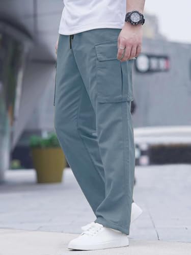 Image of DEEMOON Men's Cargo Pants Outdoor Hiking Multi-Pocket Utility Long Trousers | Men's Cargo