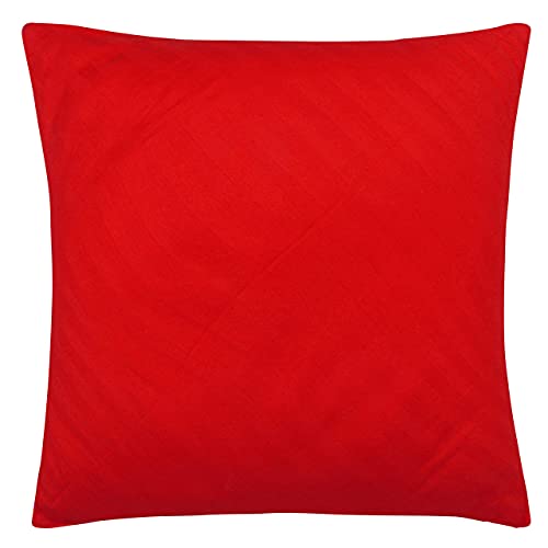 Image of Cloth Fusion Microfiber Satin Striped Cotton Cushion Filler Set of 5-16x16 Inches /Multicolor (Color as Per Availability)