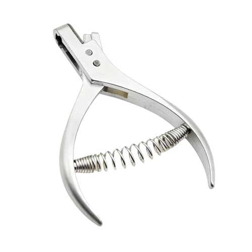 LifgWas Pinza da intaglio in acciaio inossidabile, pinza perforatrice a U per carta e tessuto, pinza da cucito per segnare modelli, forza di taglio 45N, strumento da sarto, 10 x 7 cm