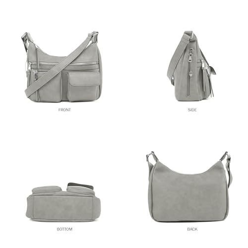 Image of JESSIE & JAMES Large Concealed Carry Crossbody Bag For Women Gunbag Shoulder Purse With Detachable Holster