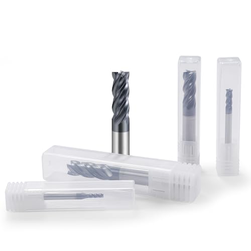 Image of Carbide Unequal Helix End Mills for Stainless Steel-4 Flute TiALSiN Coated.1 Pcs 1x50mm
