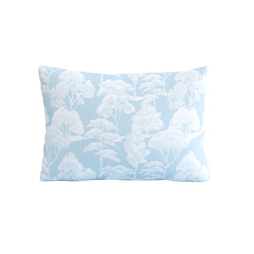 Image of Home Ecstasy 100% Cotton Single Bedsheet with 1 Pillow Cover - (Size 59 x 87 inches, 140 TC, Colour - Light Blue)