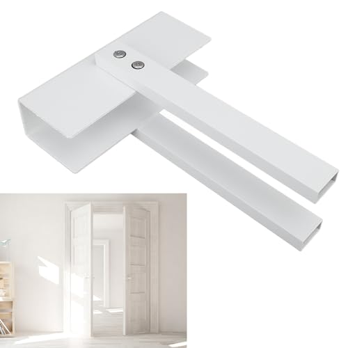 Bifold Lock Sturdy Aluminum Double Door Safety Lock for Bifold Closet, 1-3/8" Thickness, Keep Kids & miniatura 6