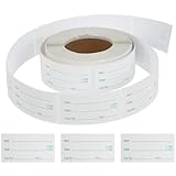 PACKOVE Küchenaufkleber für Lebensmittelbehälter Abziehbare Gefrieretiketten Selbstklebend Wasserfest mit Schreibfläche für Haushalt und Tiefkühl