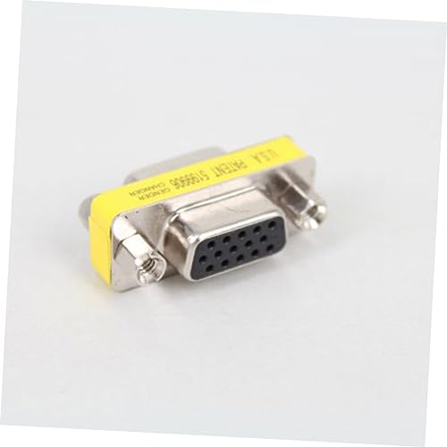 PartyKindom Mini Gender Changer Femelle à Femelle Adaptateur Vga De Coupleur pour Transmission Vidéo sans Soudure
