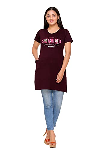 Image of Duchess Regular Fit Women Stylish Long Top | Tshirt for Women