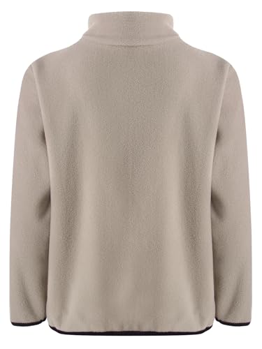 Jhaoyu Kids Girls Boys Fleece Jacket Stand Collar Long Sleeve Zipper Coat And Pockets for Outdoor Camping Hiking2