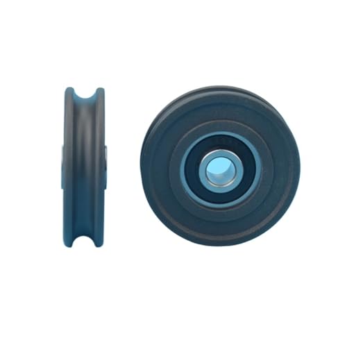 Roue en plastique nylon à rainure en U 8x45x11.5mm avec roulement à billes