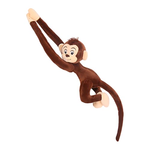 zxmbeddings Monkey Plush Stuffed Animal,Brown Hanging Monkey with Long Hands 27.6in