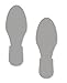 Mighty Line GRYFTPRT Floor Footprint Tape, 9.5" Length, 3.5" Width, Grey (Pack of 50 per Roll)