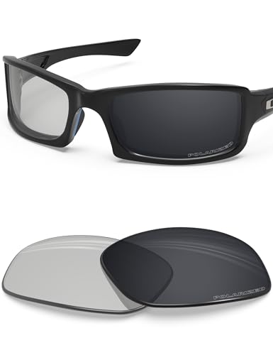 Image of BLAZERBUCK Anti-salt Polarized Replacement Lenses for Oakley Fives Squared(4+1) OO9238 - Grey Photochromic Polarized