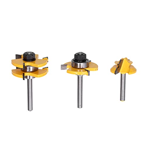 Woodworking Cutter T Slot Milling Cutter Hole Locking Cutter for Keyhole Cutter Router Bit Woodworking DIY