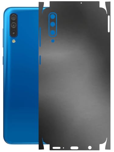 Image of AtOdds - Full Body Back Screen Guard Protector Film - Lamination Wrap Skin Sticker Compatible with Samsung Galaxy A50 | Scratchproof Matte Finish (Metallic Grey)