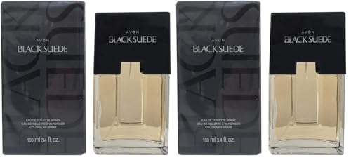AVON Black Suede Eau de Toilette Spray for Men (Pack of 2)