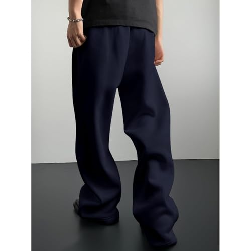 Men's Baggy Pants 2025 Drawstring Waist Wide Leg Sweatpants Loose Casual Winter Joggers Trousers with Pockets3