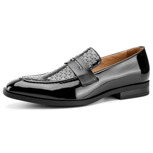 Image of JITAI Mens Velvet Loafers Dress Shoes Loafers for Men Tuxedo Suit Shoes