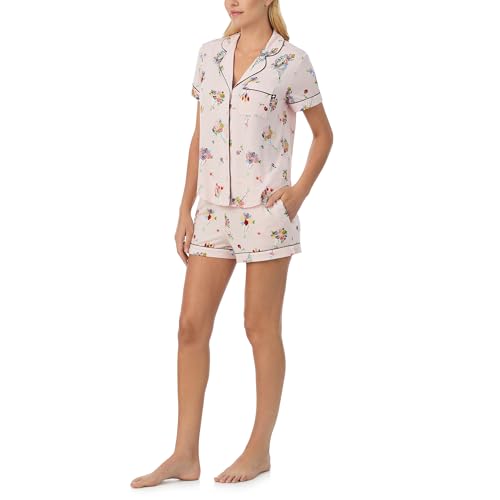 Image of kate spade new york Short Sleeve Knit Shorty Pj Set