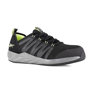 Reebok Volcom Safety VM30232 S3S, Evolve Line, Puntera en composite, Negro Y Negro, 39 EU Ancho