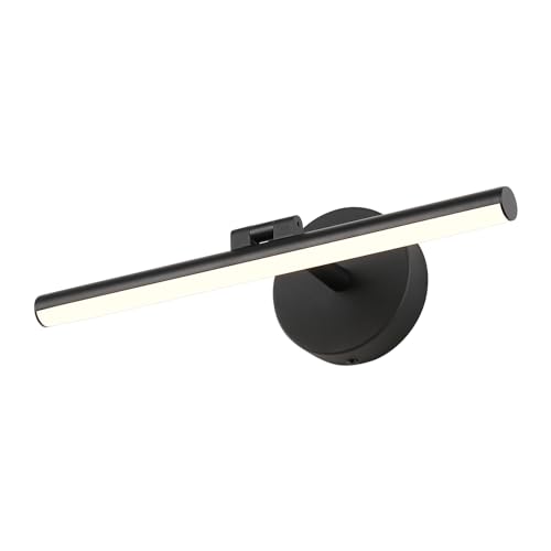 Pasoar Hardwired Adjustable Lighting Matte Black Modern LED Picture Lights for Paintings 15.7'' Inch Long Swing Arm Metal Art Lights Warm White 3000K