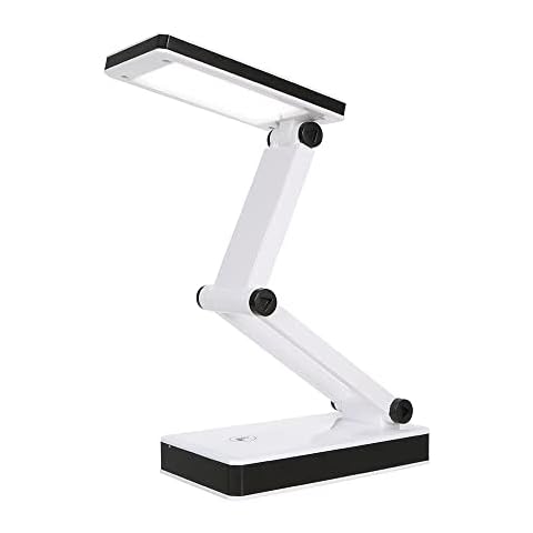 KINGGOO Portable Folding Cob/LED Table Lamp Desk Light Sensitive Touch Control 3 Levels Adjustable Brightness Dimmable USB Charging Port 4 * AA Batteries Powered Cover