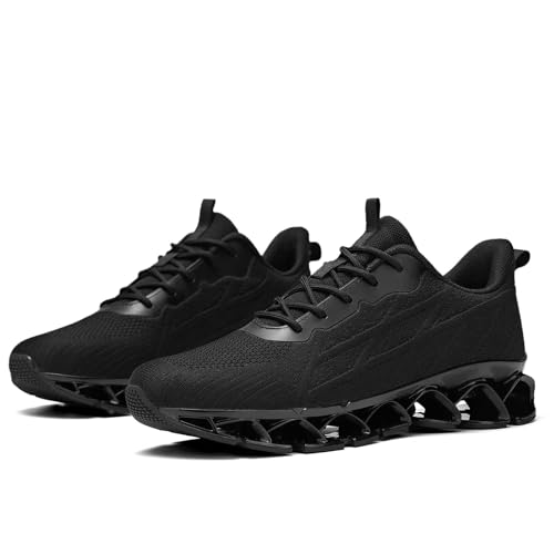 Image of Mens Running Shoes Casual Sport Athletic Fashion Walking Sneakers Lace up Blade Non Slip Breathable Mesh