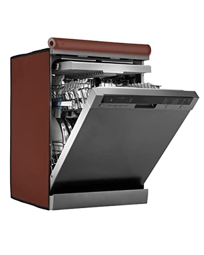 Image of Amazon Brand - Umi. Dishwasher Cover Suitable for IFB of 12, 13, 14, and 15 Place Setting (63X63X81CMS, Brown)