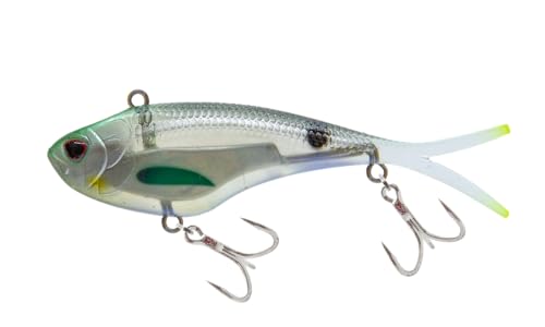Nomad Design Vertrex Swim 4-1/3" Soft Vibe Fishing Lure - Holo Ghost Shad