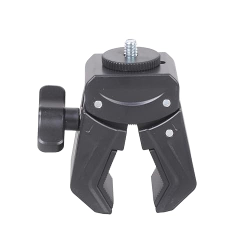 Morsetto regolabile da 15 mm a 45 mm per action camera con filettatura universale da 1/4 di pollice per bici treppiedi e moto supporto motore