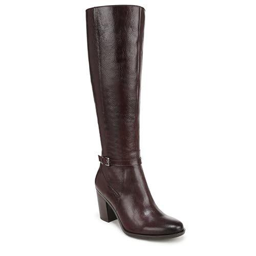 Best Quality Womens Leather Boots: Style & Durability 11 Naturalizer Womens Kalina Knee High Tall Boots Wine 9 W