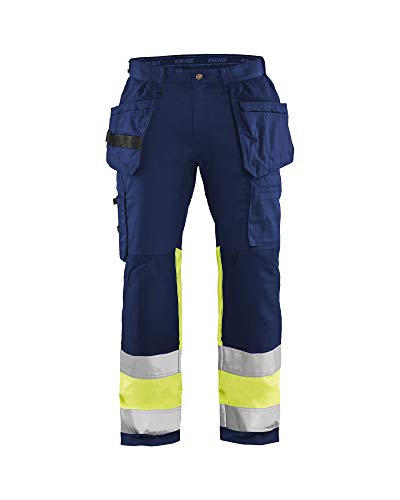 Pantalon de travail haute visibilité Blaklader 1558 marine jaune taille C64