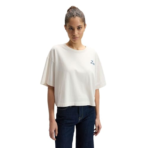 LEE - T Shirt Damen - Relaxed Fit - Good Day Lee - Ecru