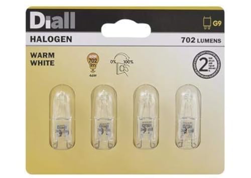 DIALL 46W Halogen Warm White 702 Lumens 20W07 240 V, Pack of 4