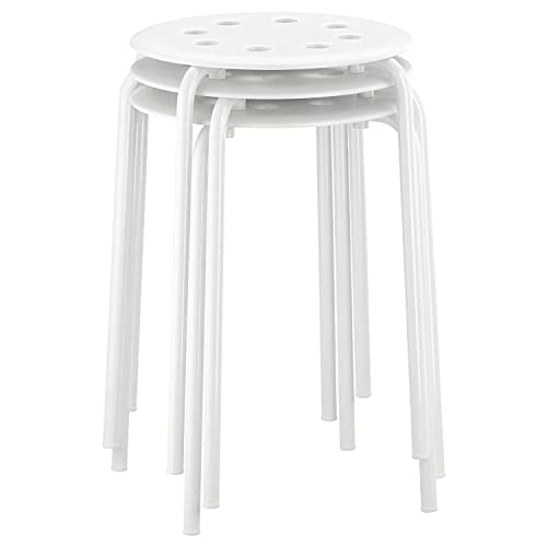 Image of Marius Durable Stool- 45 cm - by STOCKLAND (White 45 cm) (Steel,Polypropylene plastic)